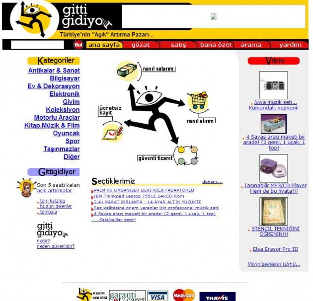 <p>Gittigidiyor.com(2001)</p>