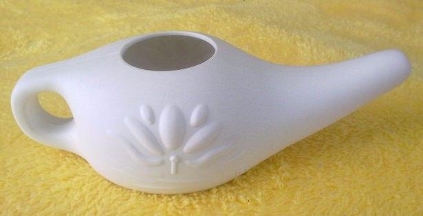 <p>Neti pot kullanın</p>

<p>Yoga ile uğraşanların aşina olduğu <strong>neti pot</strong> (neti çaydanlığı) burun tıkanıklığı ve <strong>sinüzit</strong> tedavisinde kullanılan çok eski bir yöntem. İsterseniz evinizdeki küçük bir porselen demliğin içine temiz su koyarak da bu yöntemi uygulayabilirsiniz.<br />
<!--[endif]--></p>
