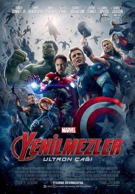 <p><strong>Film: Yenilmezler: Ultron Çağı</strong><br />
Vizyon tarihi: 01.05.15<br />
Toplam seyirci: 1.284.365</p>
