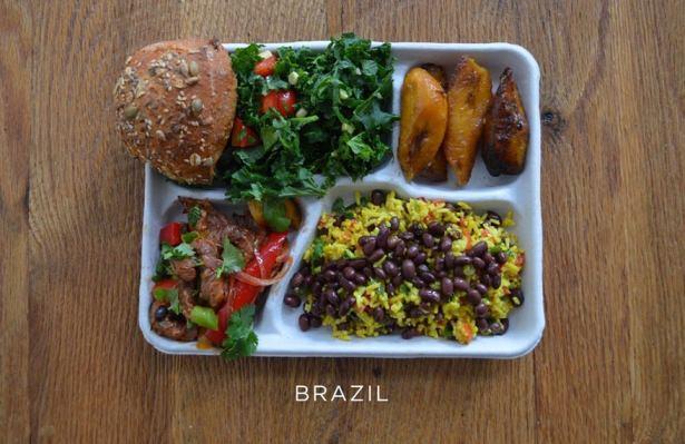 <p>Brazilya</p>

<p><span style="color:#FFFFFF">Hükümet yiyeceklerin %30’unu yerel üreticiden alıyor. Pirinç, et kavurma, salata, fasulye gibi birçok besleyici öğeden oluşuyor. Gelir eşitsizliği ve yoksulluğu azaltmak için öğrencilerin öğle yemekleri devlet tarafından karşılanıyor.</span></p>
