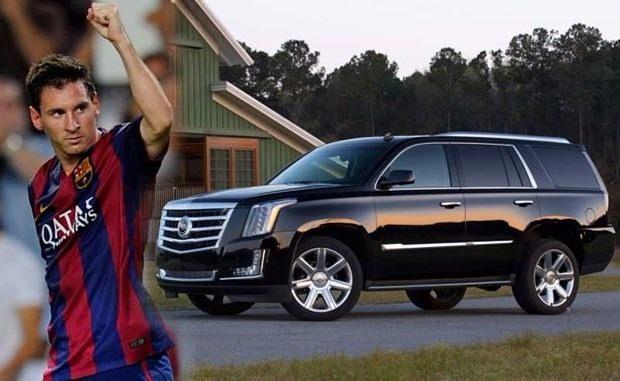 <p><strong>Lionel Messi</strong><br />
<br />
Lionel Messi, Cadillac Escalade fiyatı 125 bin euro</p>

<p> </p>

