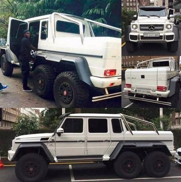 <p><strong>Sulley Muntari</strong><br />
<br />
Sulley Muntari, Mercedes Brabus G63 AMG 6×6, fiyatıı ise 900 bin dolar.</p>
<p> </p>
<p> </p>