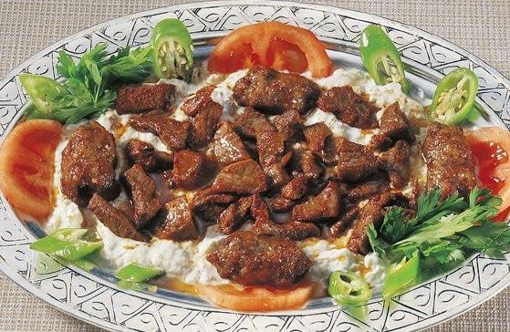 <p><strong>Gaziantep</strong></p>

<p> Alinazik kebabı, keme kebabı, yeni dünya kebabı, simit kebabı, <br />
antep fıstığı, baklava, malhıtalı (mercimekli) köfte, yoğurtlu ufak köfte, yağlı <br />
köfte, iç katması (kısır), tene katması, haveydi köftesi, omaç, sini köftesi, <br />
süzek yapması, cağırtlak kebabı, ayva kebabı, elma kebabı, lebeniye, öz çorbası, maş çorbası, şirinli çorba, beyran, topaç, Köse Sefer kabağı dolması, loğlazlı aş, çiğdem aşı, ekşili daraklık tavası, beyran, şiveydiz, acur oturtması, kakırdak böreği, loğlaz piyazı, yarpuz piyazı, at elması turşusu, çelem turşusu. <br />
 </p>
