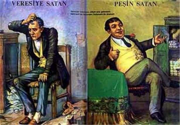 <p>'Veresiye satan, peşin satan' tablosu</p>
