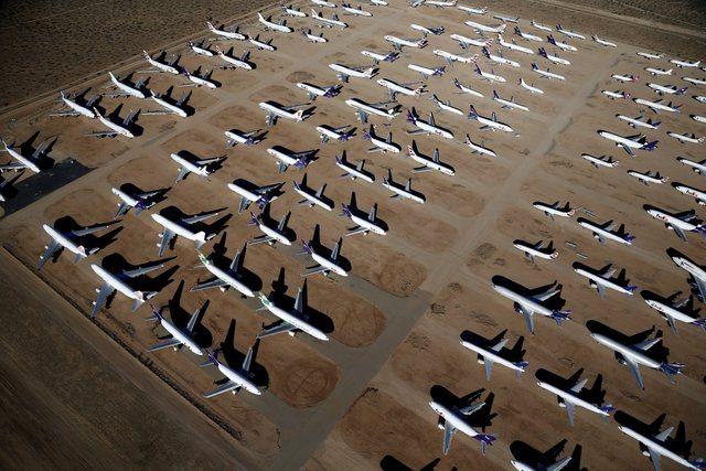 <p>“Uçak mezarlığı” olarak anılan Güney California Lojistik Havaalanı, Victorville California’da.</p>
