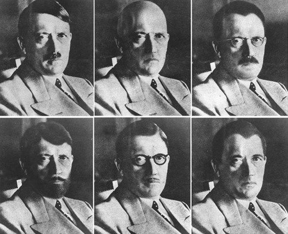 ABD Ulusal Arşivleri'nden çıkan bu fotoğraflarda Adolf Hitler'in kılık değiştirmiş halleri görülüyor. Hitler'in kılık değiştirerek Almanya'dan kaçma ihtimaline karşı hazırlandığı tahmin ediliyor.