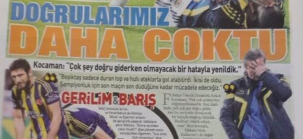 <p>2- Aykut Kocaman'ın son dakikadaki golle gelen mağlubiyetten sonra yaptığı analizde hayal kırıklığına uğrattığı kesin.</p>
<p> </p>