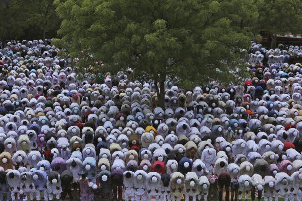 <p>İşte birbirinden g&uuml;zel Bayram Namazı manzaraları.</p>
