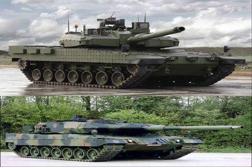 <p>-Ağırlık- Altay: 65 ton Leopard 2A6: 61.3 ile 68.7 ton arası </p>
<p> </p>