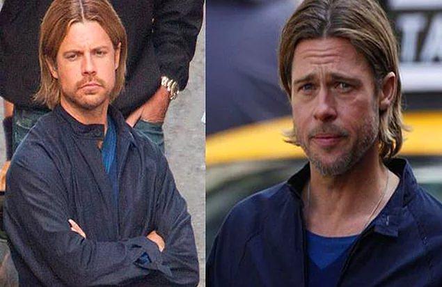 <p>Brad Pitt ve İkiz Dublörü Domonkos Pardanyi (World War Z)</p>

