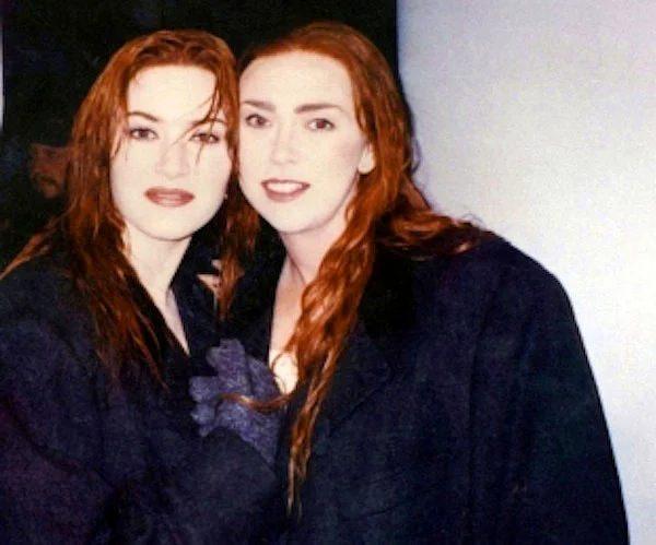 <p> Kate Winslet ve İkiz Dublörü Sarah Franzl (Titanic)</p>
