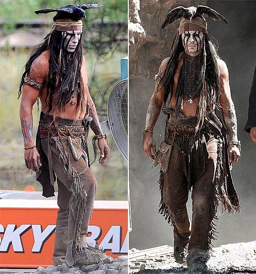 <p> johnny Depp ve İkiz Dublörü Todd Warren (The Lone Ranger)</p>
