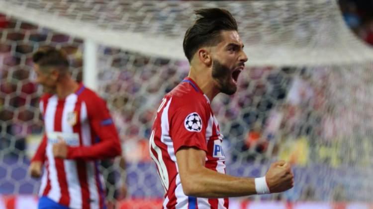 <p>77</p>

<p>Yannick Carrasco 23</p>

<p>Atlético Madrid</p>
