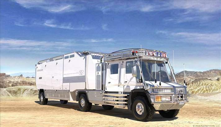 <p>Mercedes Benz Unimog aracın üzerinde tasarlanan Kiravan, dünyanın en yüksek teknolojisine sahip offroad aracı.</p>