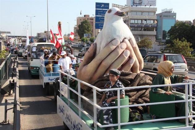 Beyrut sokaklarında 'Ramazan Alayı'