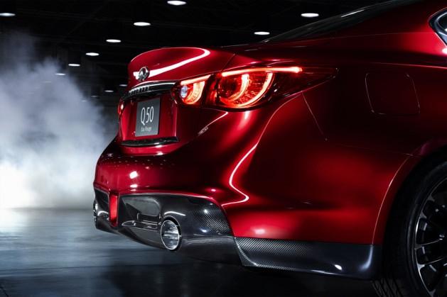 Japon Nissan bünyesindeki lüks otomobil markası Infiniti, tarihindeki en hızlı modeli olan 560 beygirlik Q50 Eau Rouge Concept modelini ilk kez Cenevre Otomobil Fuarı'nda tanıttı.