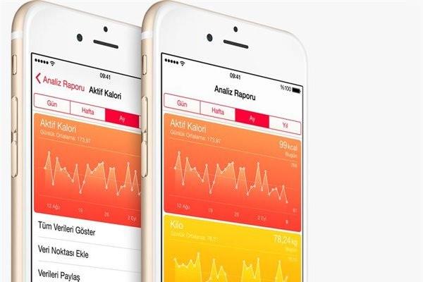 <p><strong>Sağlık</strong><br />
Yeni Sağlık uygulaması sayesinde, sağlık ve fitness bilgilerinizi okunması son derece kolay bir gösterge panelinden takip edebiliyor. Ayrıca geliştiriciler için geliştirilen ve HealthKit adını verilen araç sayesinde tüm sağlık ve fitness uygulamaları uyum içinde çalışıyor.</p>
