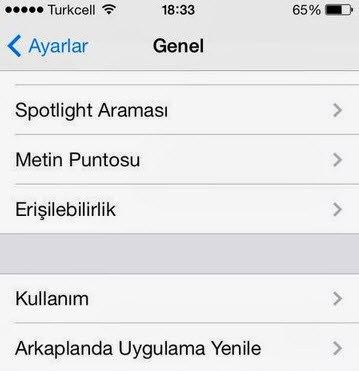 <p>Arkaplanda çalışan uygulamaları susturun<br />
<br />
Multitasking de cihazın piline tam saha baskı yapan unsurlardan biri. Gereksiz olan uygulamaların faaliyetlerini durdurabilirsiniz. (Ayarlar > Genel > Arkaplanda Uygulama Yenile)</p>
