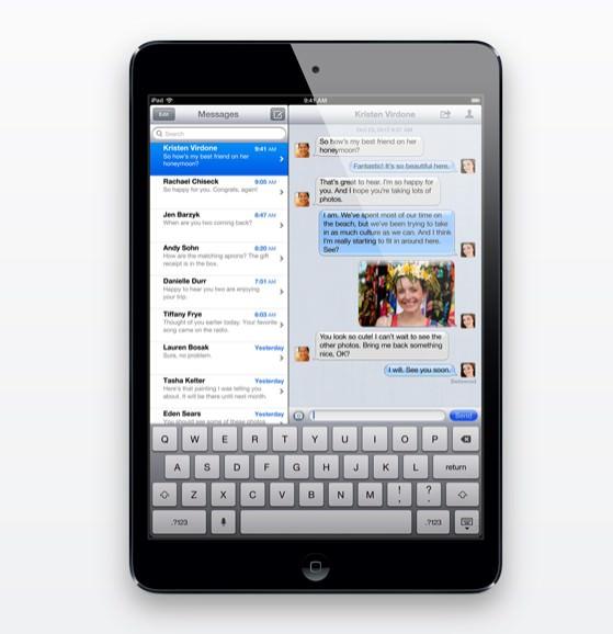 iPad Mini iMessages