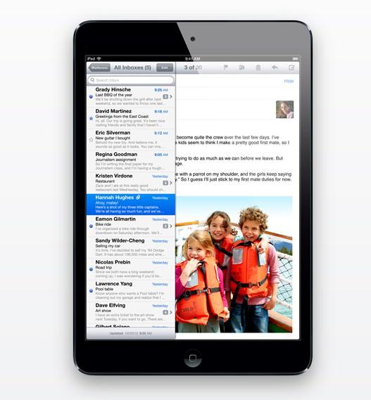 iPad Mini Mail