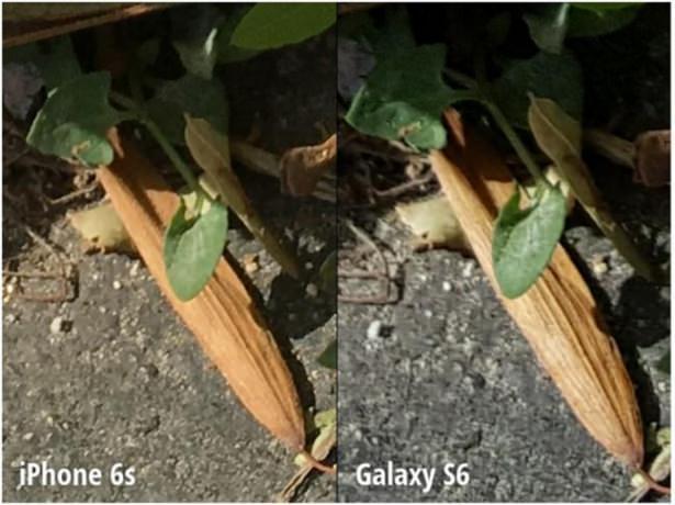 <p>İPhone 6s’in kamerası 4032 x 3024 piksel çözünürlüğünde fotoğraflar çekerken, Galaxy S6 ise 5312 x 2988 piksel çözünürlükte fotoğraflar çekiyor. Yani MP değerinden doğan farkı Samsung çözünürlük tarafında gösteriyor.</p>