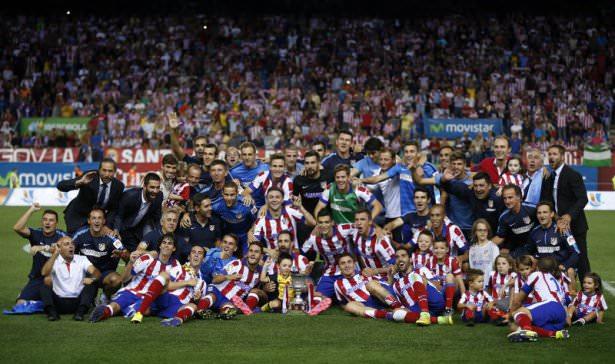 <p>Vicente Calderon Stadı'nda oynanan mücadeleyi 1-0 kazanan ev sahibi Atletico Madrid, Süper Kupa'nın sahibi oldu.</p>
