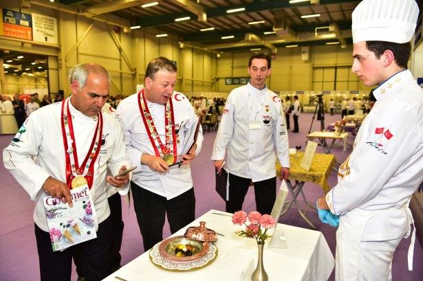 <p>Türkiye Aşçılar ve Şefler Federasyonu (TAŞFED) tarafından düzenlenen ve Türkiye’nin en prestijli gastronomi yarışmalarına sahne olan 14. Uluslararası İstanbul Mutfak Günleri’ne bu yıl yine İstanbul Büyükşehir Belediyesi damgasını vurdu. 11 Şubat’ta Beylikdüzü TÜYAP Kongre ve Fuar Merkezi’nde start alan ve dört gün süresince devam eden yarışmalara 25 farklı ülkeden 400’ü yabancı toplam 2.000 yarışmacı katıldı. </p>

<p> </p>
