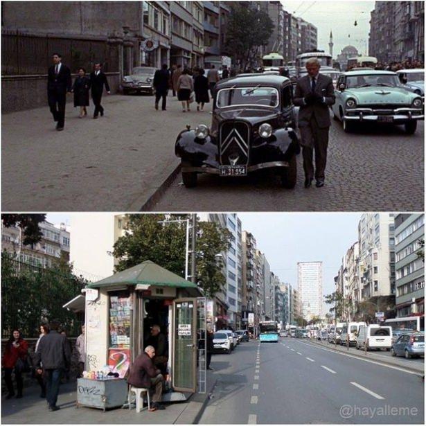 <p>1960'larda Türkiye'de çekilmiş olan "Rusya'dan Sevgilerle" filminin Şişli'de geçen sahnesi</p>

<p> </p>
