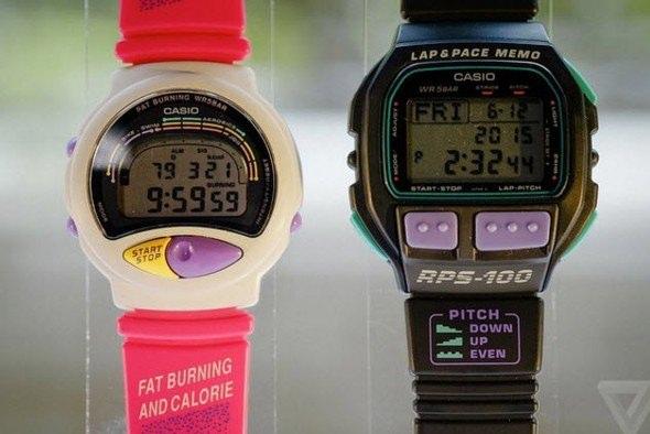 <p>RPS-100W</p>
<p>Casio'nun 1993'teki bazı saatleri, incelik konusuna pek önem vermiyordu. Üzerinde büyük harflerle "Yağ ve kalori yakın" yazan pembe bir saat sizi rahatsız etmeyecekse, soldaki saat size göre olabilir.</p>