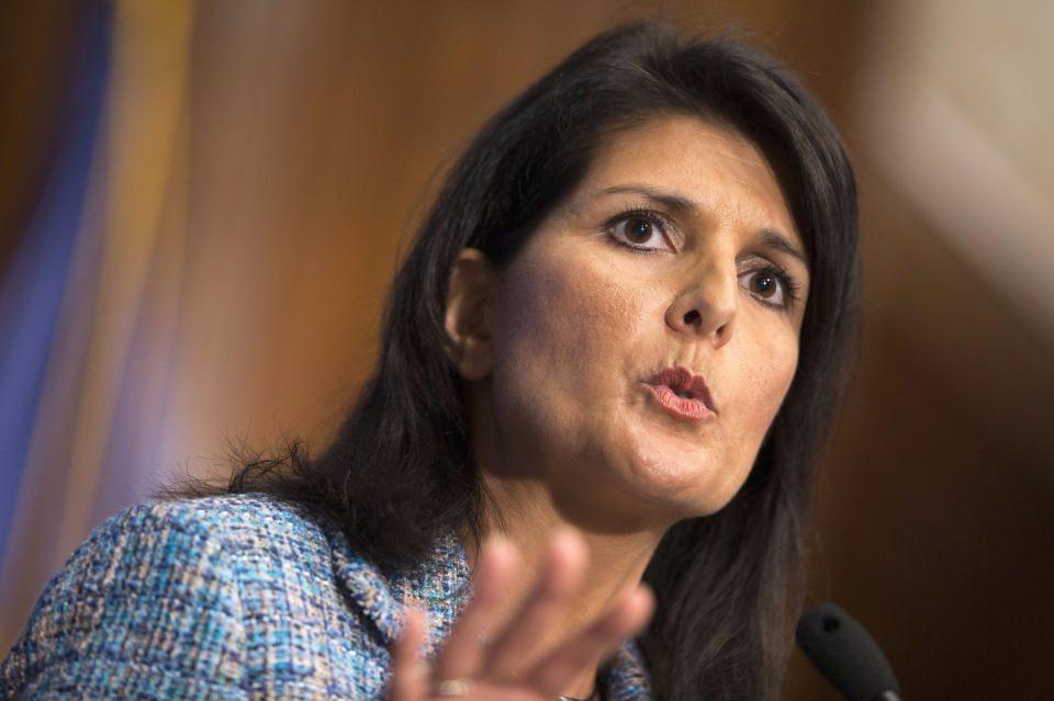 <p><strong>Nikki Haley</strong></p>

<p>ABD'nin BM'deki Temsilcisi</p>

<p>Trump’ın, Müslüman göçmenlere yönelik kısıtlama önerisine karşı çıkmıştı, yine de bu göreve getirildi.</p>
