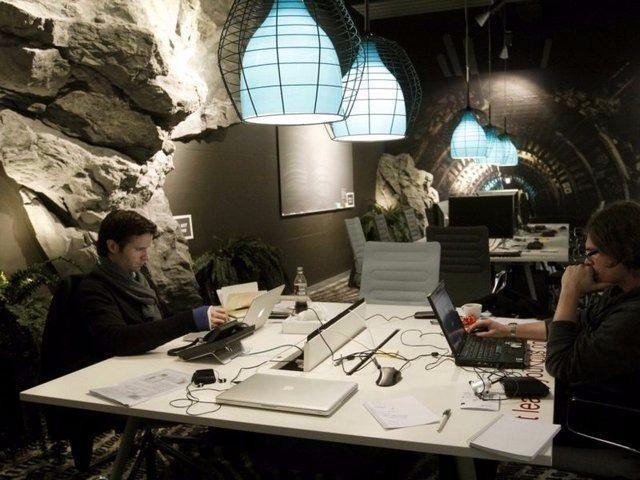 <p>Bu mağara tasarımına sahip ofis de Zürih'te bulunuyor.</p>
