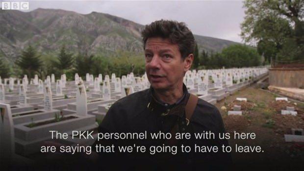 <p>İngiliz BBC dağa çıktı. Muhabir Ian Pannell Kandil'de PKK'lıların arasına karışarak terör örgütünün barındığı alanları görüntüledi.</p>
<p> </p>