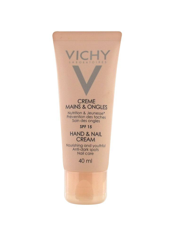 <p><strong>Vıchy</strong></p>
<p><strong>Ideal Body El ve Tırnak Bakım Kremi</strong>, ince çizgi ve cilt lekelerinin görünümün azlamasına yrdımcı olur. Aynı zamanda cildin pürüzsüzleşmesini sağlar ve ellerin daha genç görünüme kavuşturur.</p>