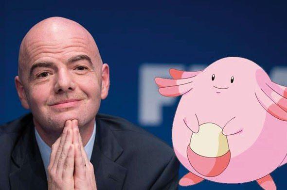 <p>Gianni Infantino - Chansey</p>