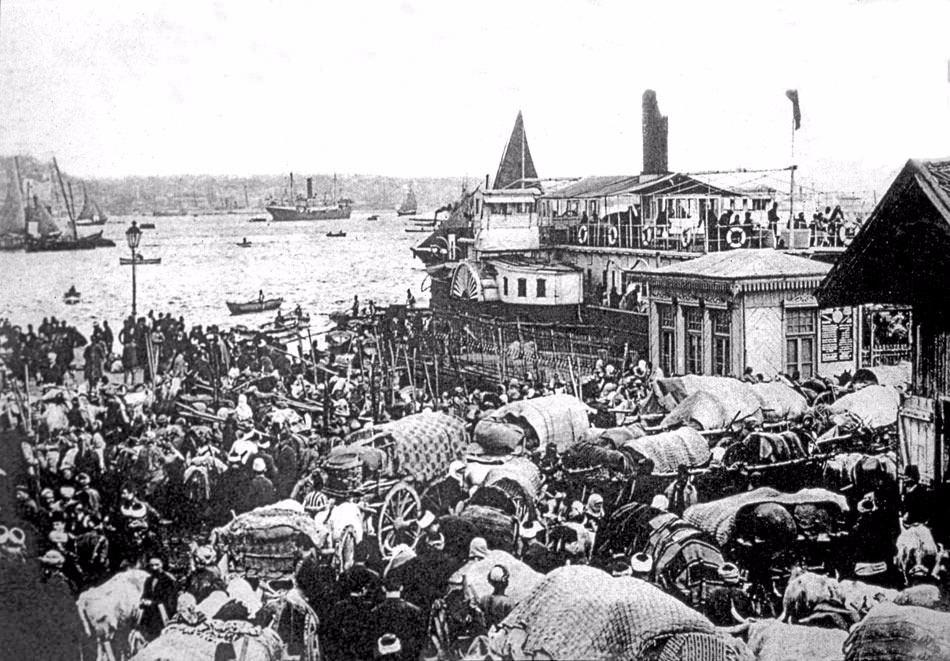 <p>Balkan Savaşı sırasında Eminönü İskelesi. /1912</p>