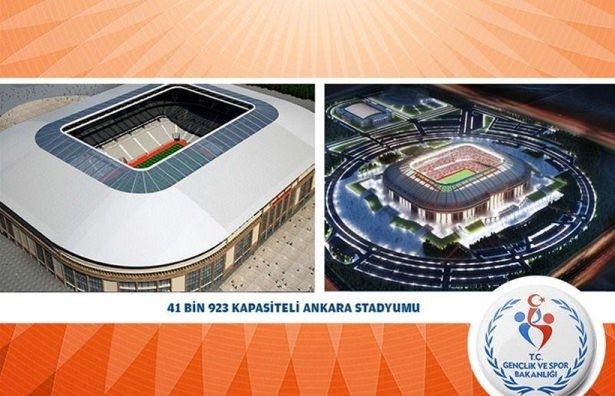 <p><strong>Ankara Stadı (41 bin 923 bin seyirci kapasiteli) -</strong> İmar çalışmaları devam ediyor.</p>