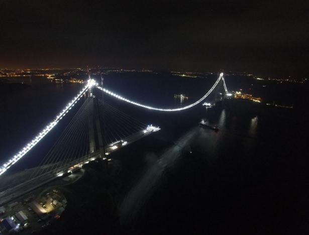 <p>Avrupa yakasında Garipçe köyündeki kulenin yüksekliği 322, Anadolu yakasında Poyraz köy kesimindeki kulenin yüksekliği ise 318 metre. </p>