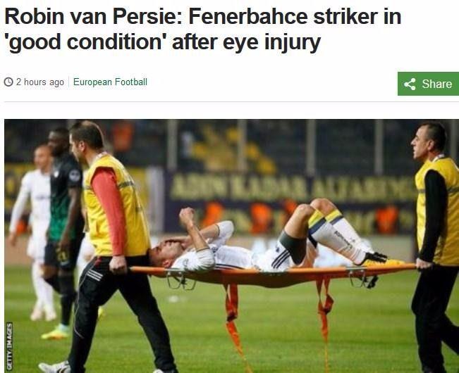 <p>BBC: "Gözünü kaybetme tehlikesi yaşayan Van Persie'nin durumu iyi"</p>
