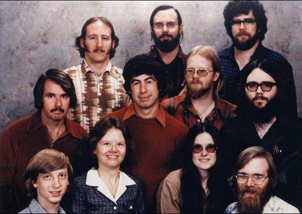 <p>1978'de Microsoft ekibi</p>
<p> </p>