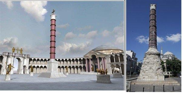 <p>Bizans imparatoru Helena'nın Kudüs ziyaretinde Hazreti İsa'nın birçok eşyasıyla birlikte kadehi de alarak İstanbul'a getirdiği ve bu kadehin kenti koruması için 3. Konstantinos adına Çeamberlitaş'ta dikilen sütunun altına yaptırdığı odada saklattığı ifade ediliyor..<br />
</p>