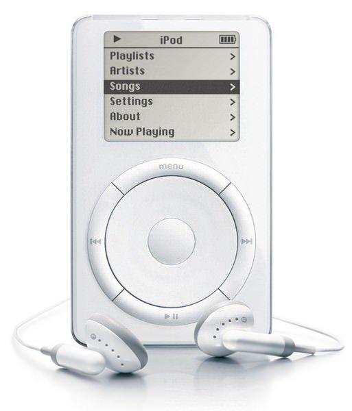 <p><strong>2001: İlk iPod</strong><br />
Apple'ın fenomen haline gelen müzik çaları iPod ilk olarak 2001 yılında piyasaya sürüldü. Sadece Mac'ler üzerinden çalışan modelin 5 GB hafızası, uzun süren batarya performansı ve 1000 şarkıya kadar kapasitesi vardı.</p>

