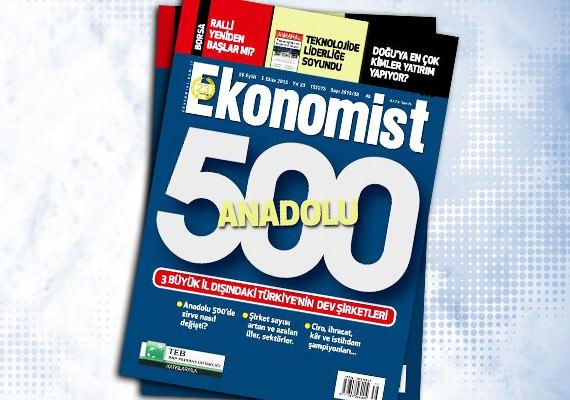 <p>Ekonomist dergisinin Türkiye Ekonomi Bankası katkılarıyla yaptığı "Anadolu'nun En Büyük 500 Şirketi" araştırması sonuçlandı. 2012'de ekonomideki büyümenin yüzde 8,8den yüzde 2,2'ye inmesi Anadolu'nun dev şirketlerini olumsuz etkiledi. Anadolu 500 şirketlerinin toplam cirosu sadece yüzde 2,7 artış gösterdi.</p>
<p>Küresel ekonomideki durgunluk yüzünden Anadolu 500'ün ihracat artışı da yüzde 30,4'ten yüzde 4,2'ye geriledi.</p>
<p>İşte listede yer alan en büyük 100 şirket (Not: Cirolar TL cinsindendir)</p>