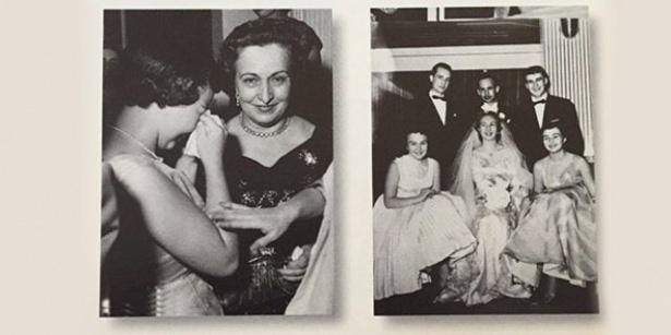 <p>(Soldaki) Düğün sırasında Sevgi Koç ablasından ayrılacak olmanın hüznüyle gözyaşı döküyor / Semahat (Koç) ve Nusret Arsel'in 5 Ocak 1956 yılında Divan Oteli'nde yapılan görkemli düğünü. Oturanlar (Soldan sağa) Suna Koç, Semahat Arsel ve Sevgi Koç. Ayaktakiler: Nusret Arsel (ortada), kardeşi Çelik Arsel (solda) ve Rahmi Koç.</p>

<p> </p>
