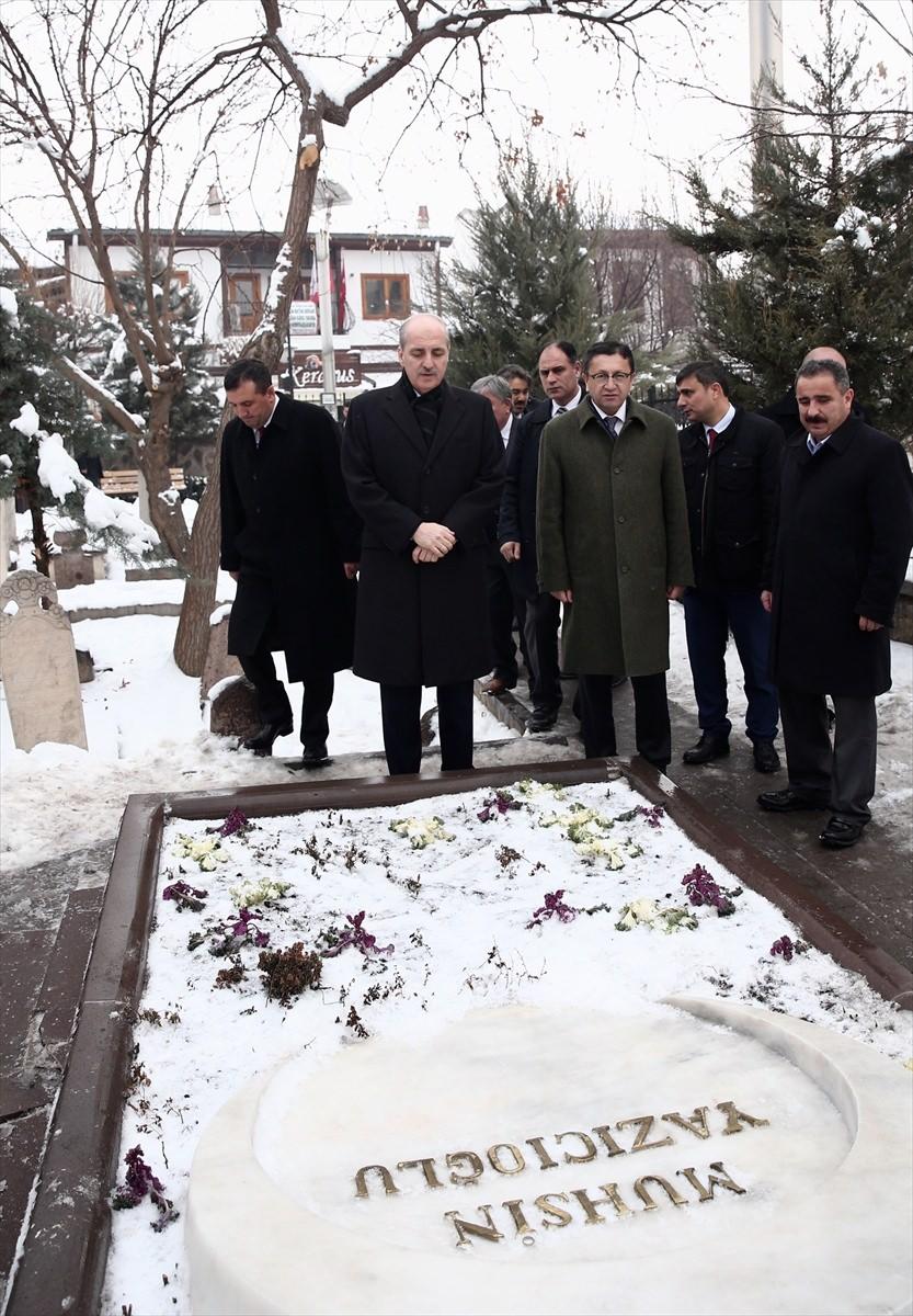 <p>Dernek binasından Hamamönü'ne geçen Kurtulmuş, BBP'nin Kurucu Genel Başkanı Muhsin Yazıcoğlu'nun, Tacettin Sultan Camisi'nin bahçesinde yer alan kabrini ziyaret etti.</p>