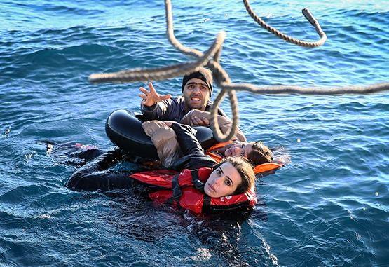 <p>GÜLER - Ege'de kurtarma operasyonu</p>
