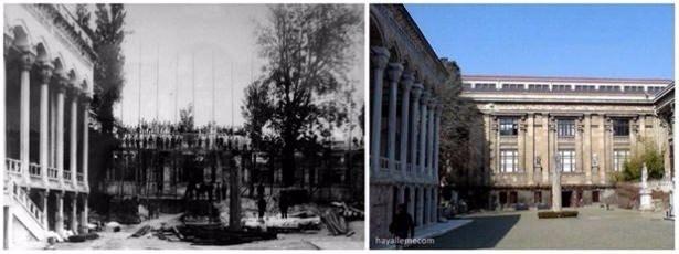 <p>İstanbul Arkeoloji Müzesi'nin inşa edildiği zamanlar ve günümüz.</p>
