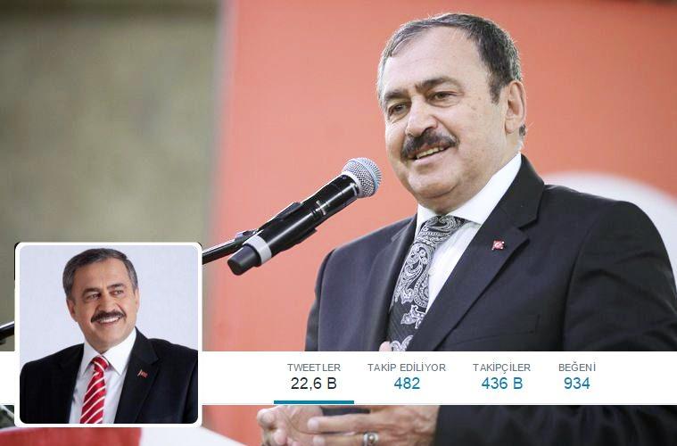 <p>Orman ve Su İşleri Bakanı Veysel Eroğlu: 436 bin</p>

<p><strong><a href="https://twitter.com/VeyselEroglu" target="_blank"><span style="color:rgb(255, 255, 0)">TAKİP ET</span></a></strong></p>
