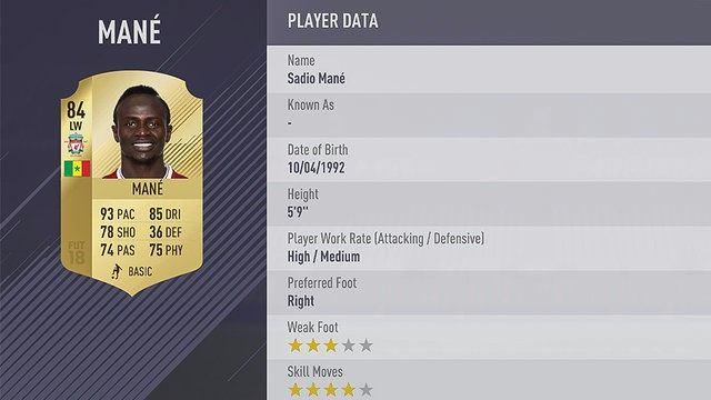 <p>98. SADIO MANE | LIVERPOOL </p>

<ul>
</ul>
