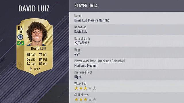 <p>60. DAVID LUIZ | CHELSEA&nbsp;</p>

<ul>
</ul>

