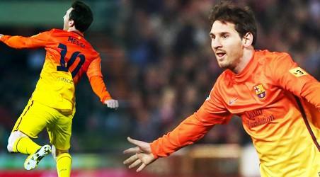 Lionel Messi, Barcelona futbol takımında 300 golü geçmeyi başardı.